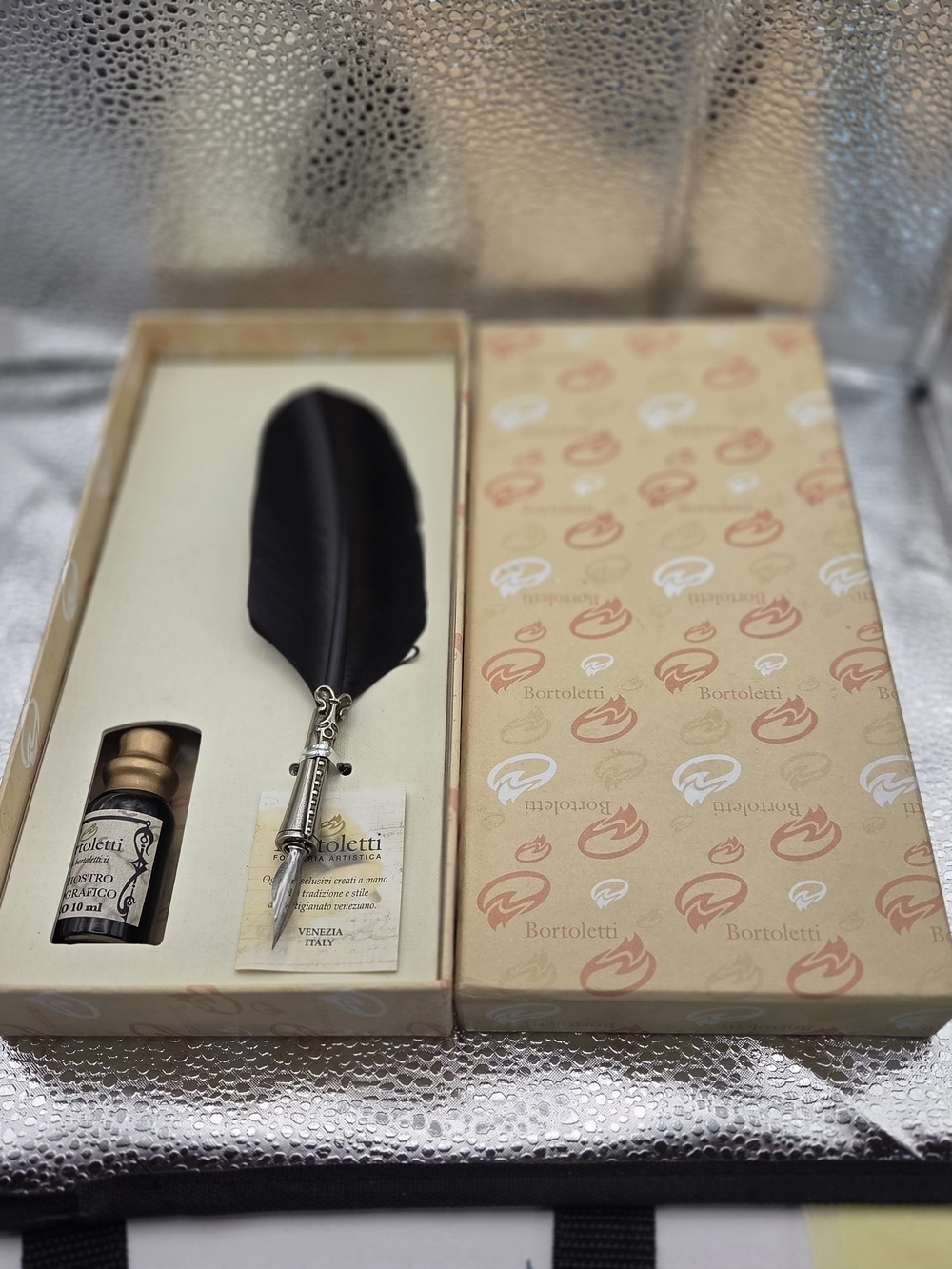 Black Feather Quill Calligraphy Set